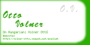 otto volner business card